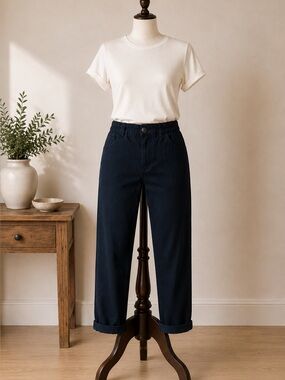 TWIK by Simons Black Utility Jogger Pants Women's Small High Rise Casual Tapered